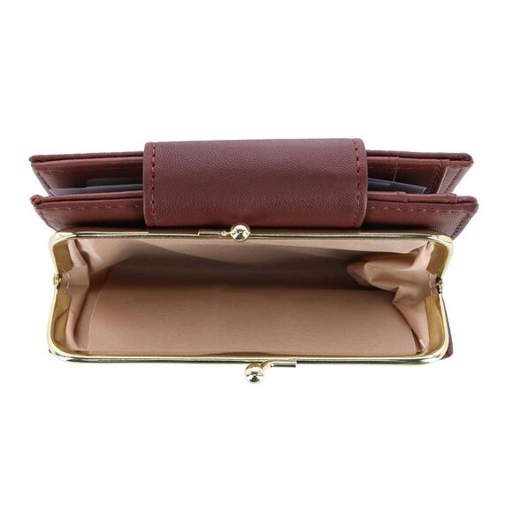 Buxton Women's Leather Attache Clutch Cardex Wallet and Coin Purse - Picture 5 of 6